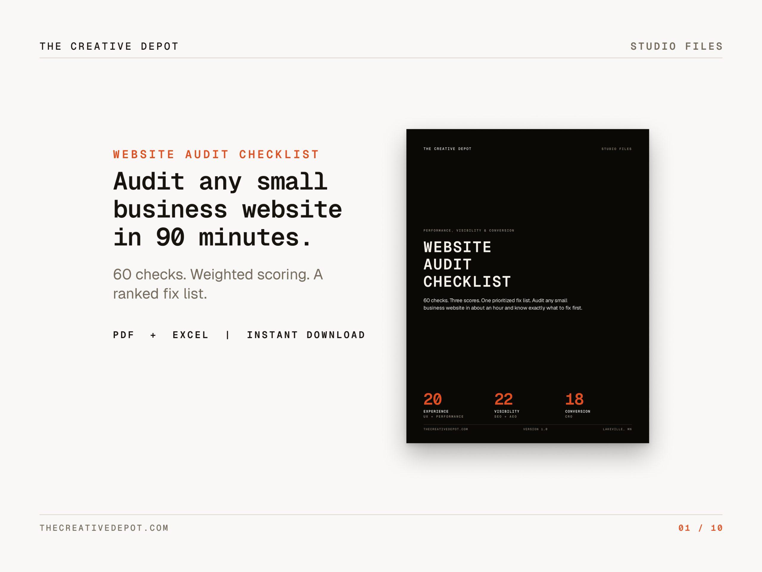 Website Audit Checklist — image 1 of 10
