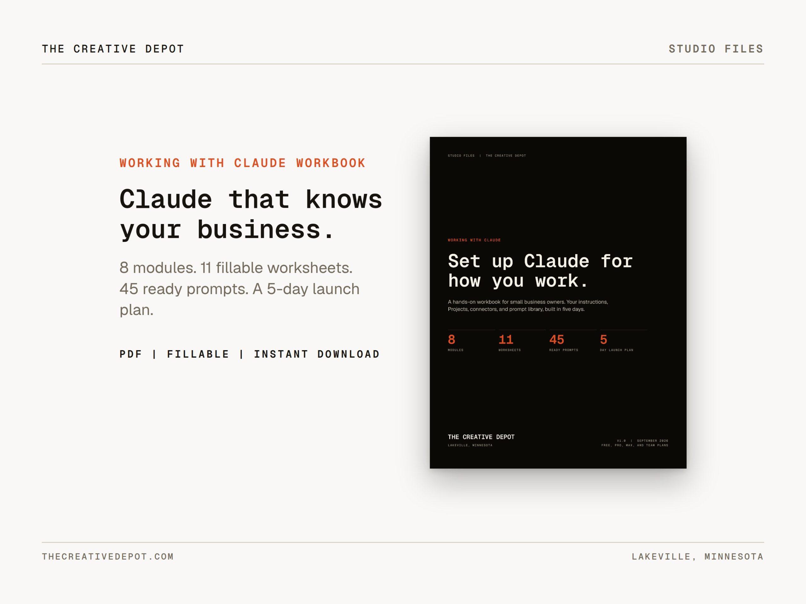 Working with Claude AI Workbook — image 1 of 9